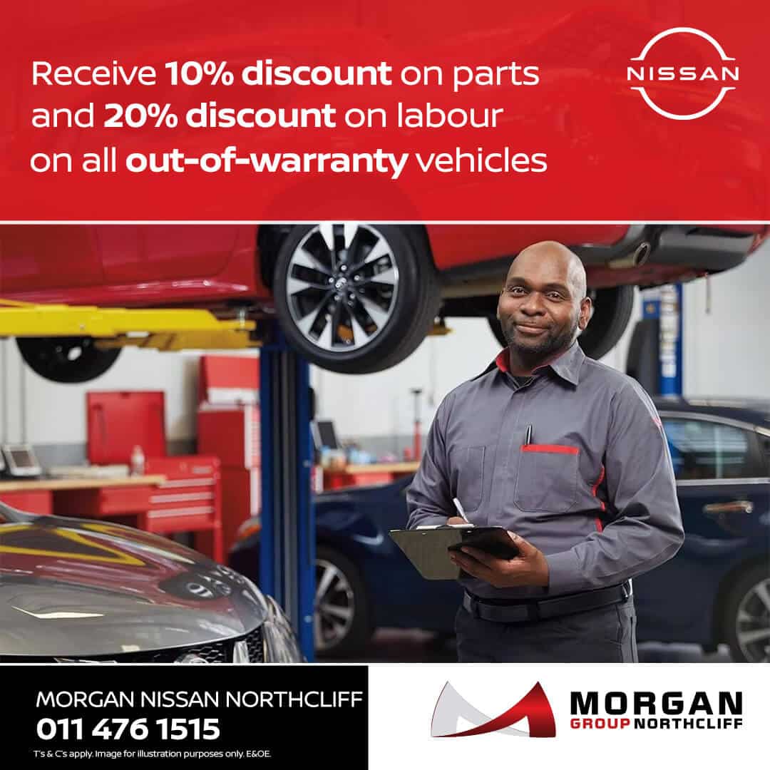 DISCOUNT ON PARTS & LABOUR image from Morgan Nissan