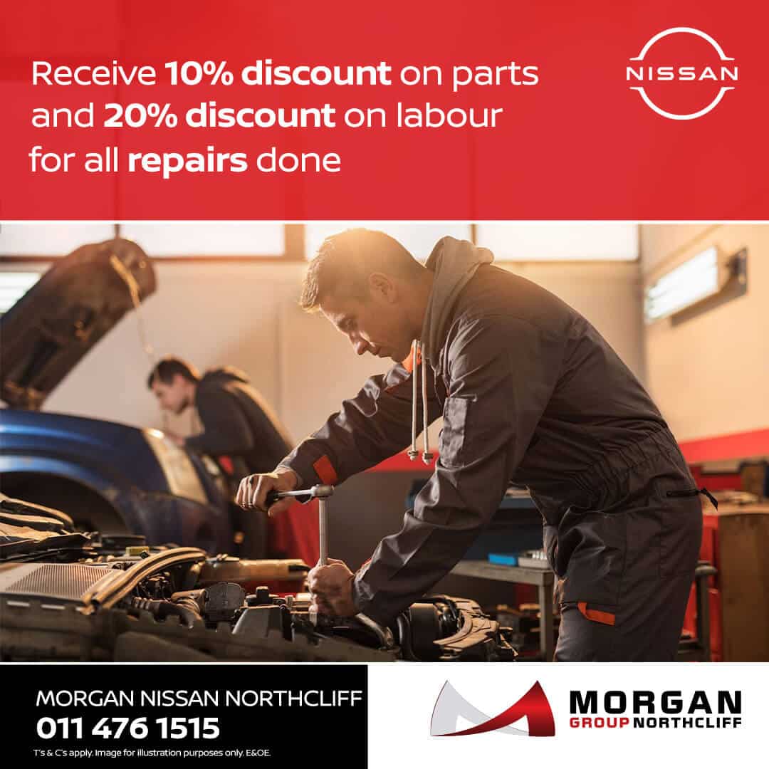 DISCOUNT ON LABOUR & REPAIRS image from Morgan Nissan