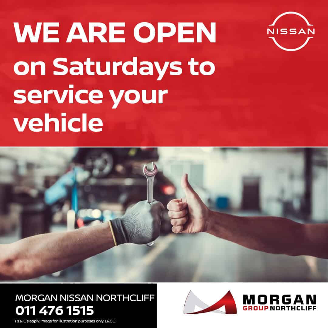 WE ARE OPEN ON SATURDAYS image from Morgan Nissan