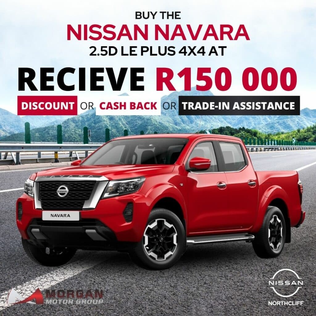 Nissan Navara 2.5D LE PLUS 4×4 AT – R150 000 Discount  or  Cash Back  or  Trade-in Assistance image from Morgan Group