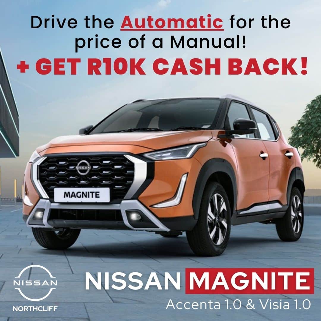 Nissan Magnite Accenta 1.0 & Visia 1.0 – Automatic for the price of a Manual image from Morgan Nissan Northcliff