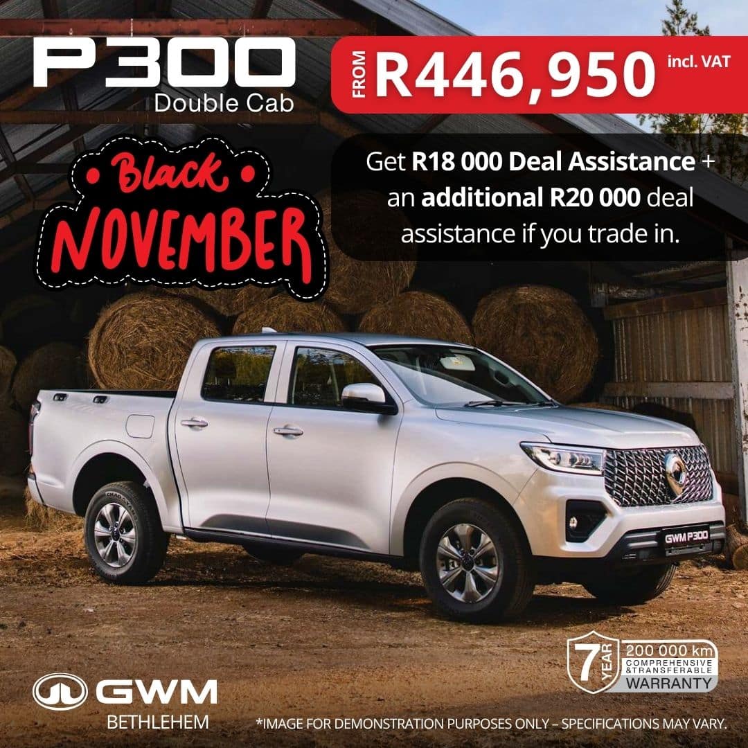 GWM P300 BLACK NOVEMBER DEAL ALERT Special Offer