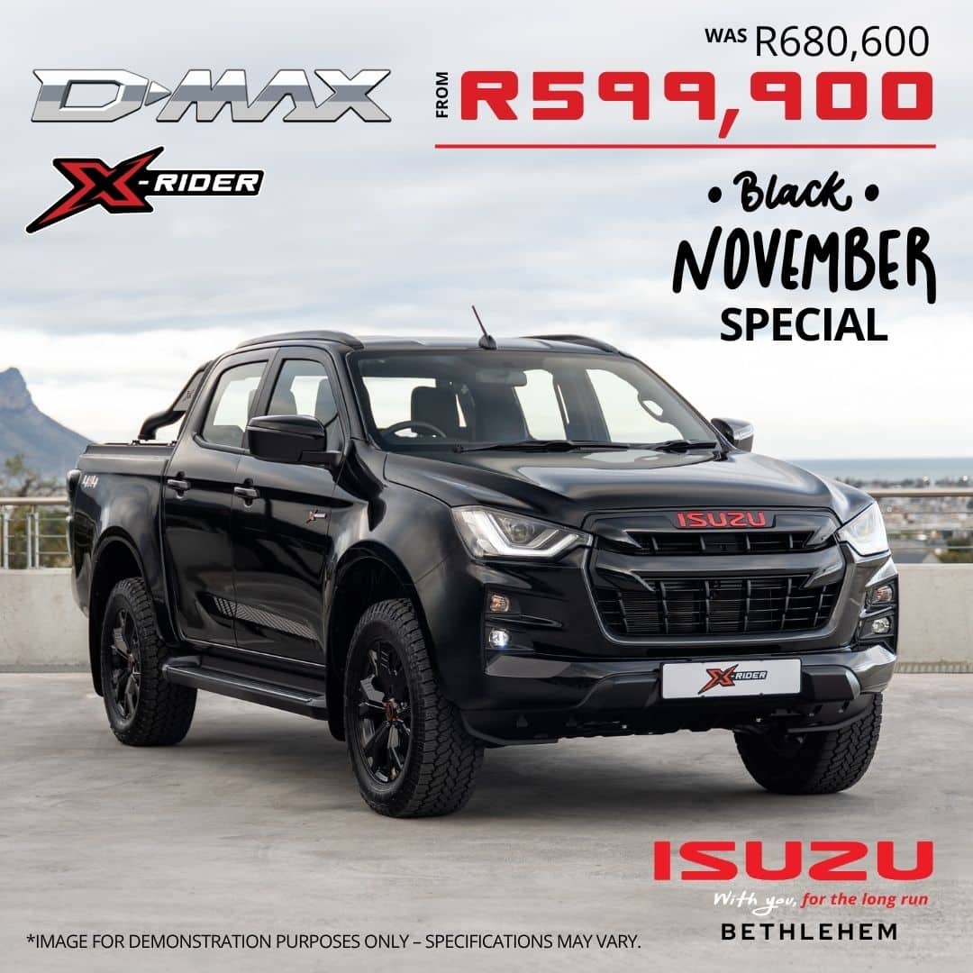 Isuzu D-MAX X-Rider-BLACK NOVEMBER THRILLS Special Offer