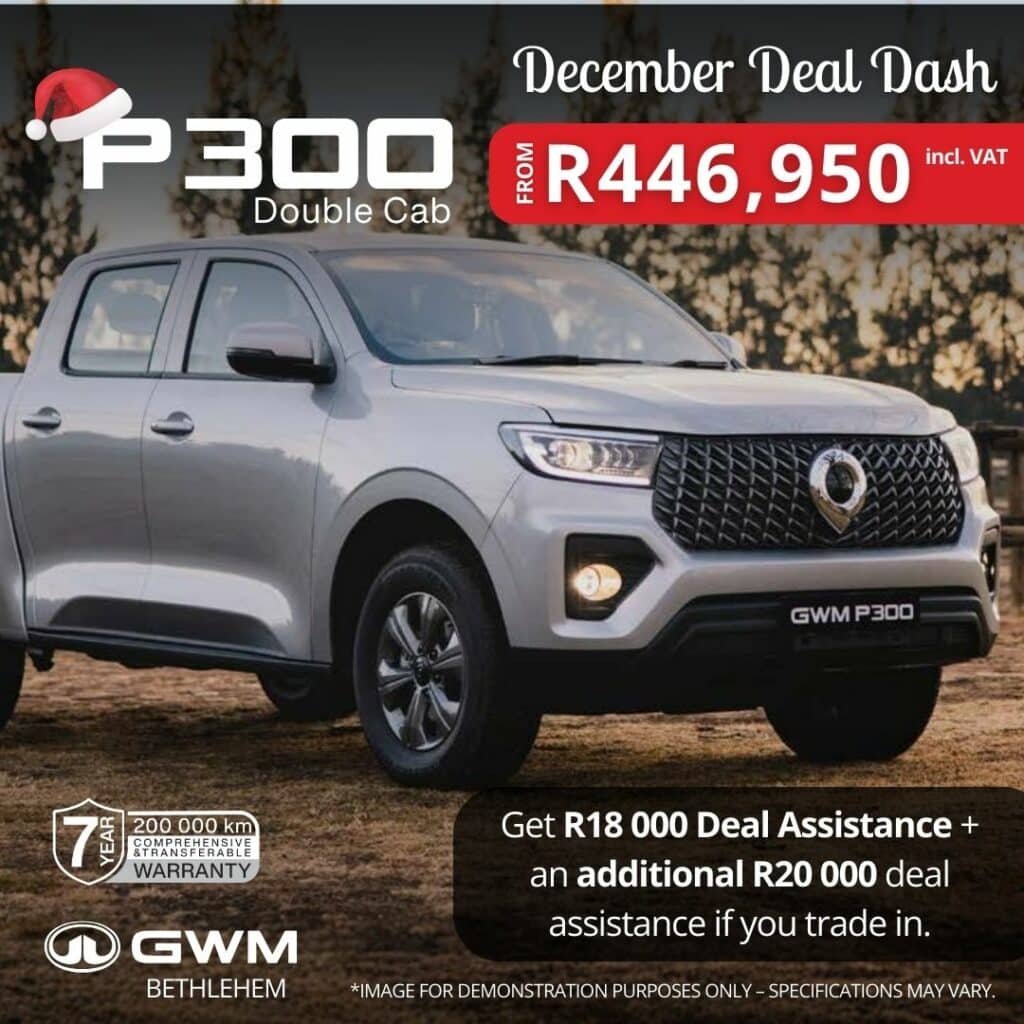 GWM P300 December Deal Dash image from Morgan Group