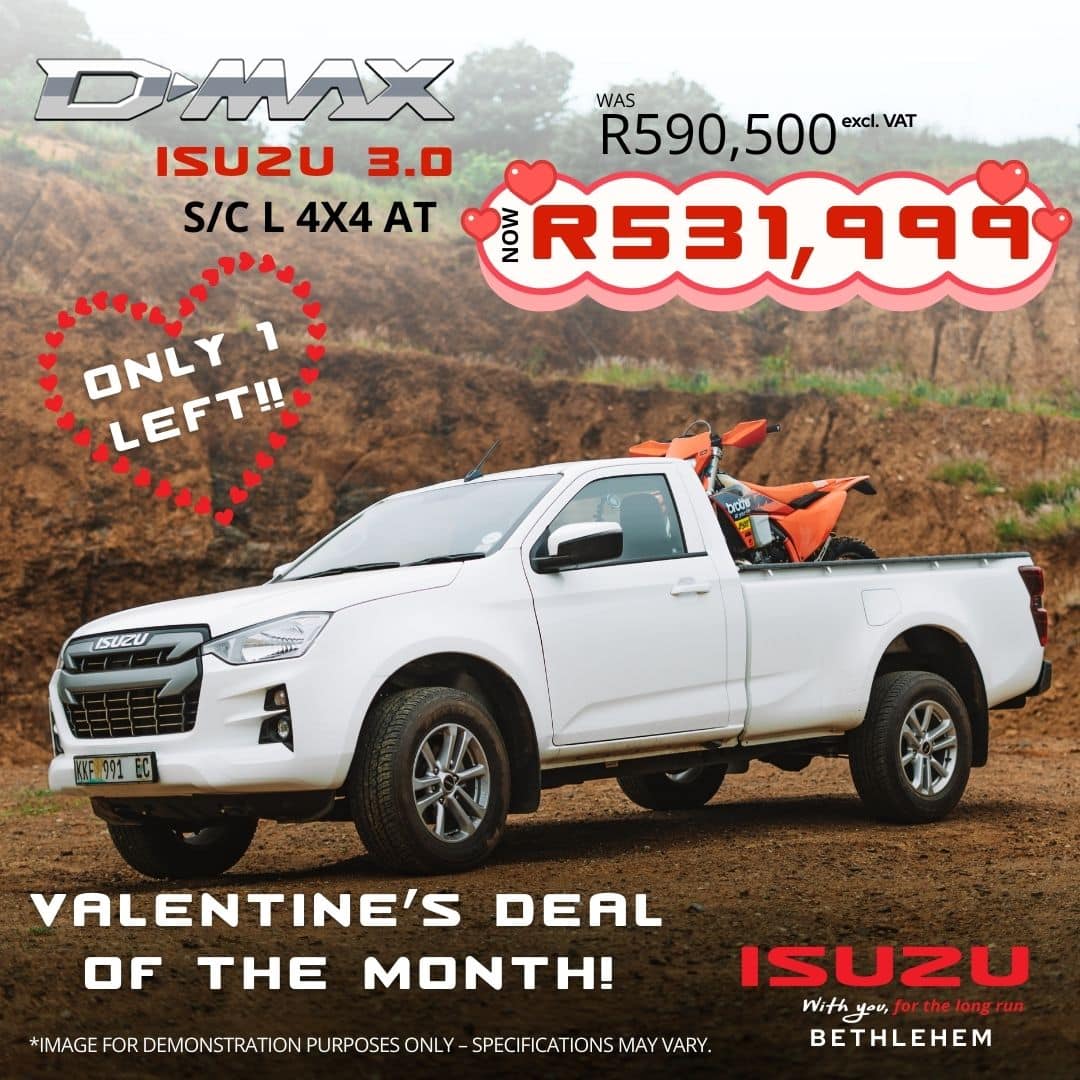Isuzu D-Max 3.0 S/C Valentine’s Special image from Morgan Isuzu