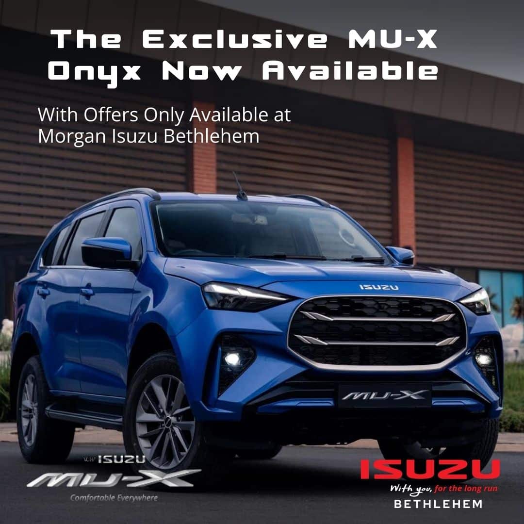 Exclusive Isuzu MU-X Onyx image from Morgan Isuzu