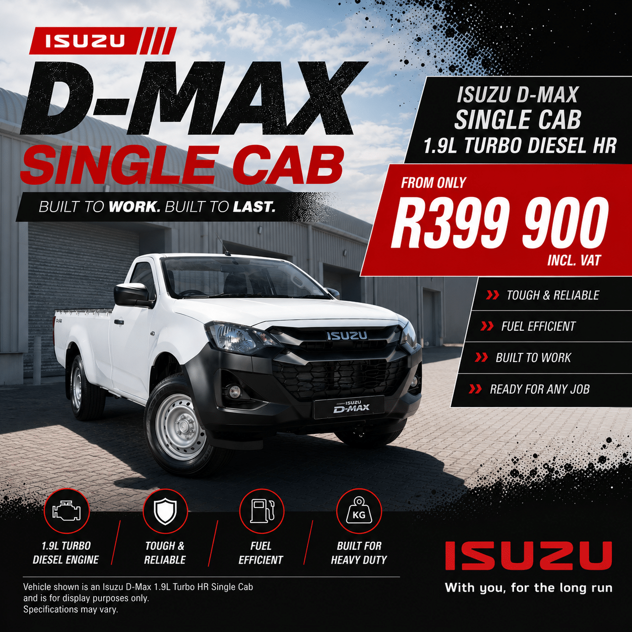Isuzu D-Max Single Cab image from Morgan Isuzu